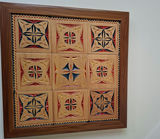 Framed Geometric Wood Carving Wall Art, Handmade By Local Artist - thumbnail 1 of 4