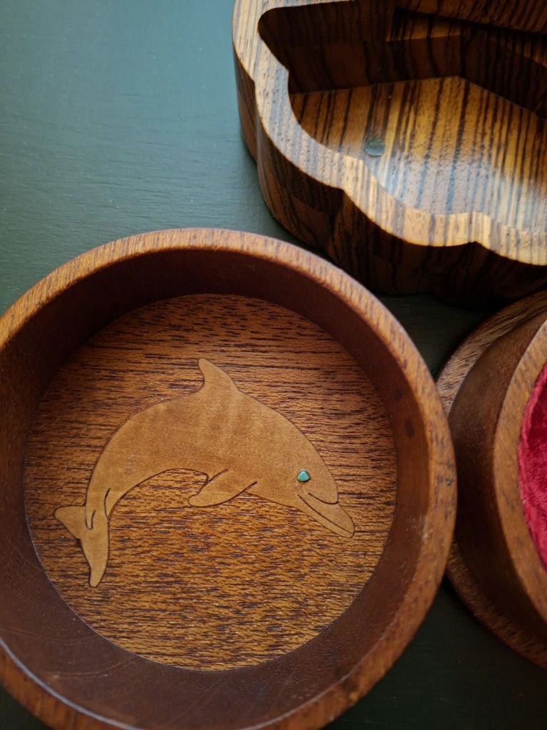 Handcrafted Wooden Decorative Boxes and Bowls - image 5 of 7