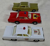 Three Vintage Matchbox Superfast Die-Cast Toy Cars - thumbnail 1 of 6
