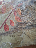 Signed Porcupine Painting on Slate, "Kris 2002" - thumbnail 3 of 5