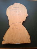Hand-Carved Abraham Lincoln Wooden Wall Plaque, SIGNED! - thumbnail 2 of 6
