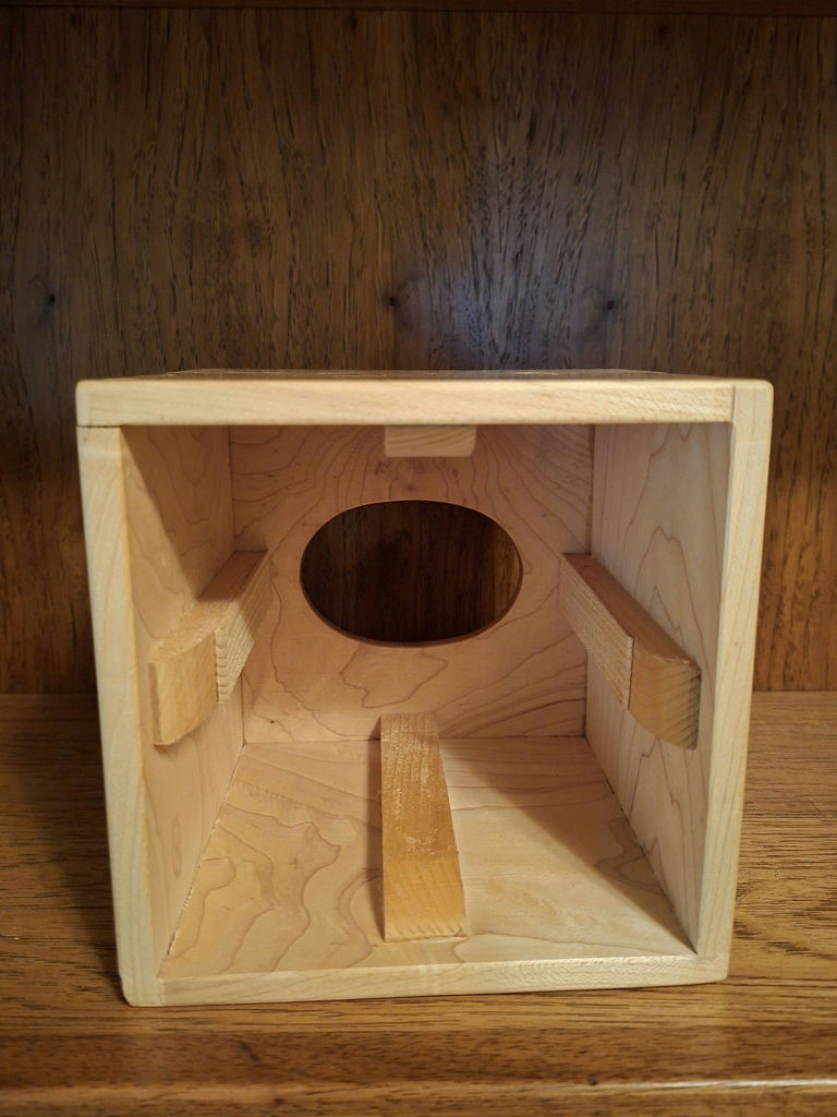 Wooden Tissue Box Cover, Handmade Carved! Exquisitely Done - image 2 of 7