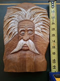 Hand-Carved Wooden Face Wall Art, SIGNED! - thumbnail 6 of 6