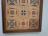 Framed Geometric Wood Carving Wall Art, Handmade By Local Artist - thumbnail 3 of 4