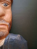 Hand-Carved Wood Ulysses S Grant Portrait Wall Plaque, SIGNED - thumbnail 5 of 7