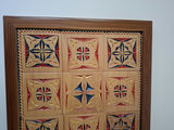 Framed Geometric Wood Carving Wall Art, Handmade By Local Artist - thumbnail 2 of 4