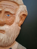 Hand-Carved Robert E Lee Wooden Bust Wall Plaque - thumbnail 4 of 7