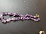 Assorted Vintage Jewelry: Beaded Necklaces, Floral Necklace, and Blue Stone Statement Necklace - thumbnail 6 of 8
