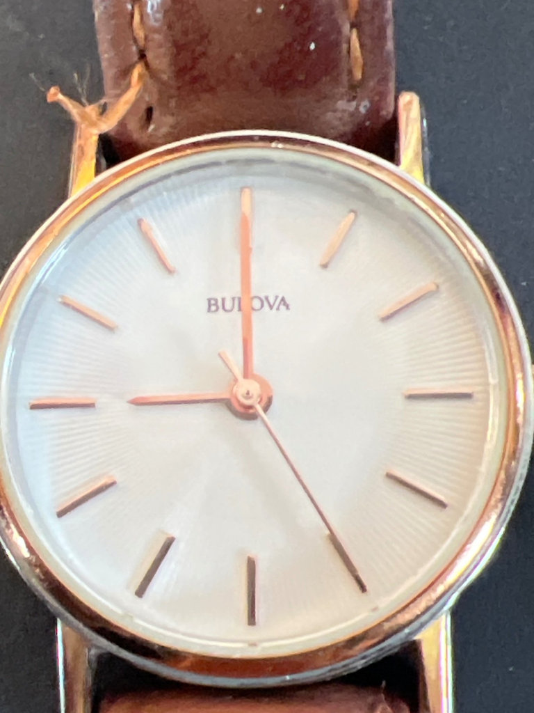 Assorted Bulova and Waltham wristwatches (Gold-tone bracelet, Leather strap, Stainless steel with expansion band) - image 2 of 7