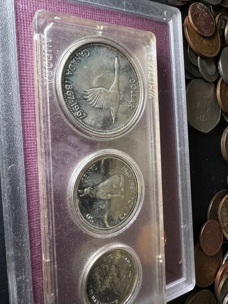 Assorted international coins and currency - image 13 of 18