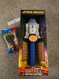 Giant Star Wars PEZ Candy Roll Dispenser with R2-D2 plus smallest Star Wars Pez. - thumbnail 1 of 11