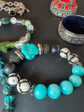 Assorted Turquoise, Beaded, and Gemstone Jewelry with Key Pendant - thumbnail 7 of 11