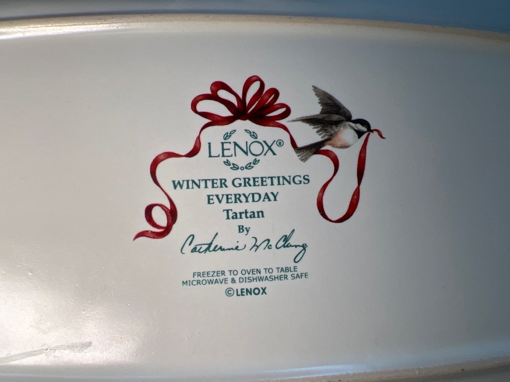 Christmas-themed ceramic tea ware with figurines and tray - image 7 of 10