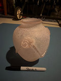 Pair of frosted white statues, Frosted Vase  - thumbnail 4 of 7