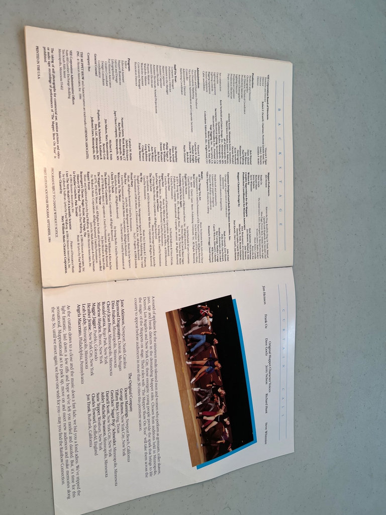The Muppet Show On Tour program  - image 6 of 10
