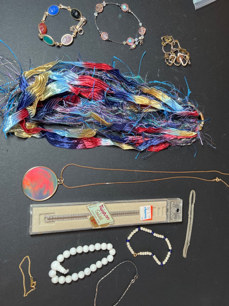 Assorted Jewelry Collection with Beaded Bracelets, Pendants, and Watch Band - image 1 of 7