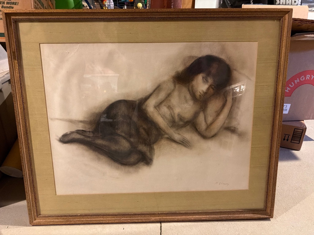 Marvin Cherney original Signed art 'Sleeping Woman' - image 1 of 7
