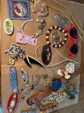 Assorted Vintage Costume Jewelry and Accessories - thumbnail 1 of 13