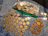Collection of Wheat Cent US Pennies, Buffalo Nickles and 2 silver dimes - thumbnail 1 of 8