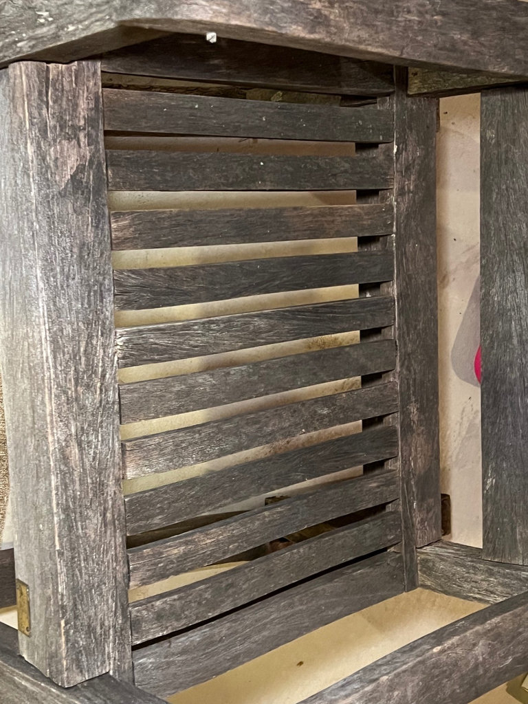 Weathered wooden rocking chair - image 3 of 9