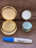 Assorted vintage trinket boxes and decorative tins - thumbnail 1 of 13