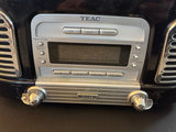 Vintage Crosley wood-cabinet record player and TEAC stereo with clocks - thumbnail 7 of 12