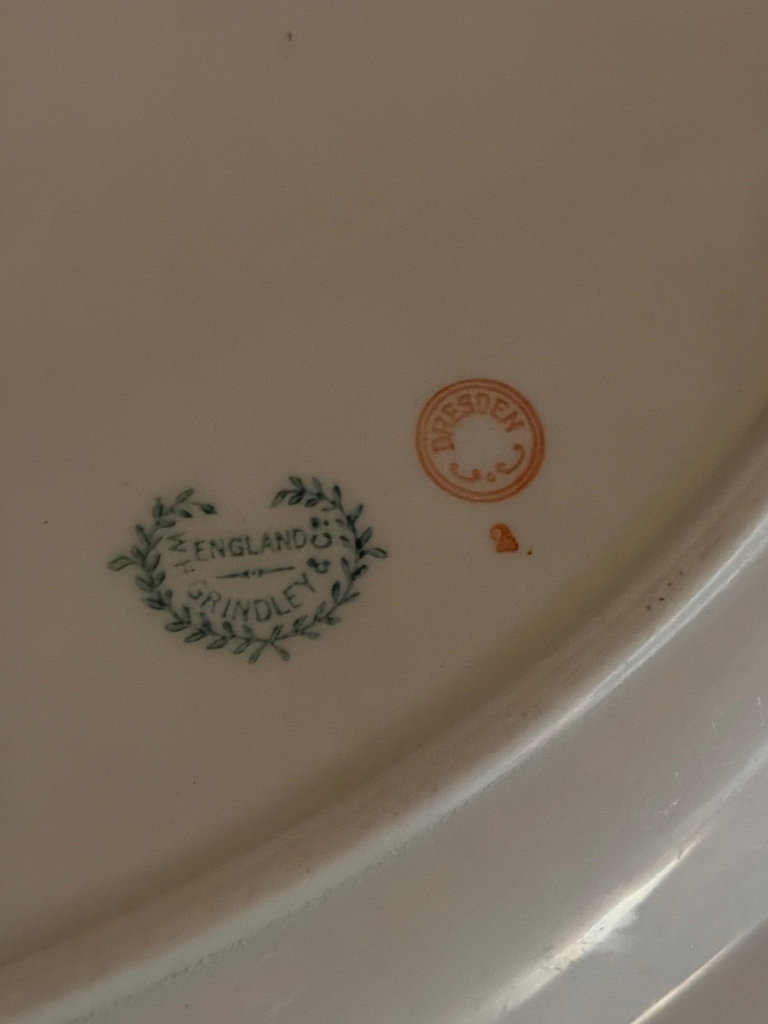 Floral china dinnerware set with plates, bowls and teacups  - image 6 of 14