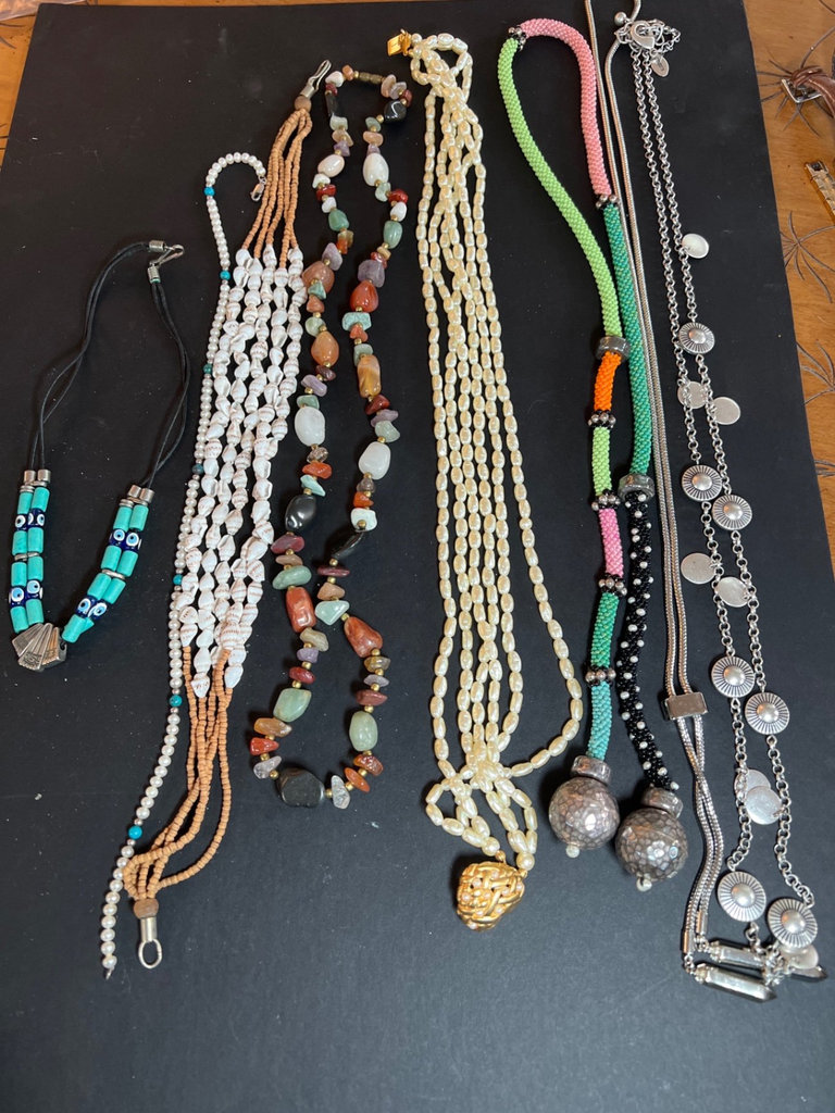Assorted Beaded Necklaces and Jewelry - image 1 of 9