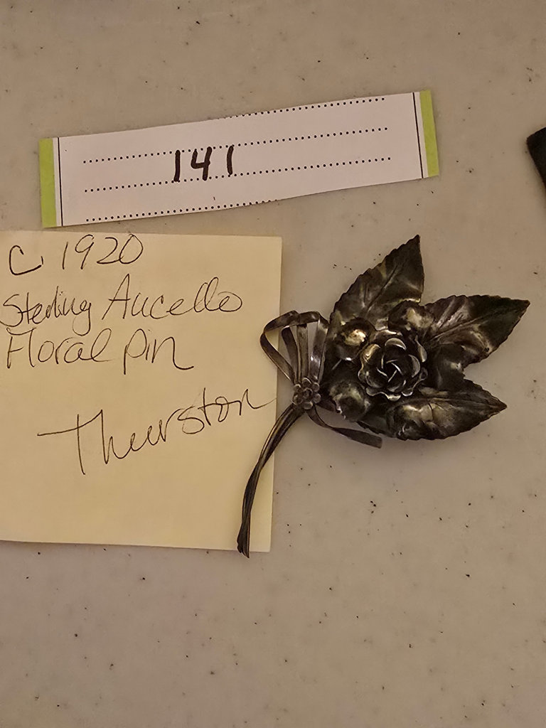 Sterling silver floral pin/brooch - image 6 of 6