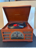Vintage Crosley wood-cabinet record player and TEAC stereo with clocks - thumbnail 4 of 12