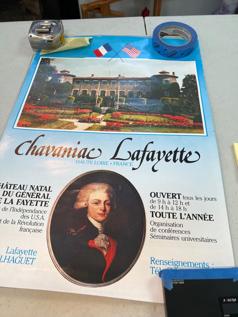Vintage French travel posters featuring Lafayette, Paris Jardin des Tuileries, and Île-de-France châteaux - image 2 of 10