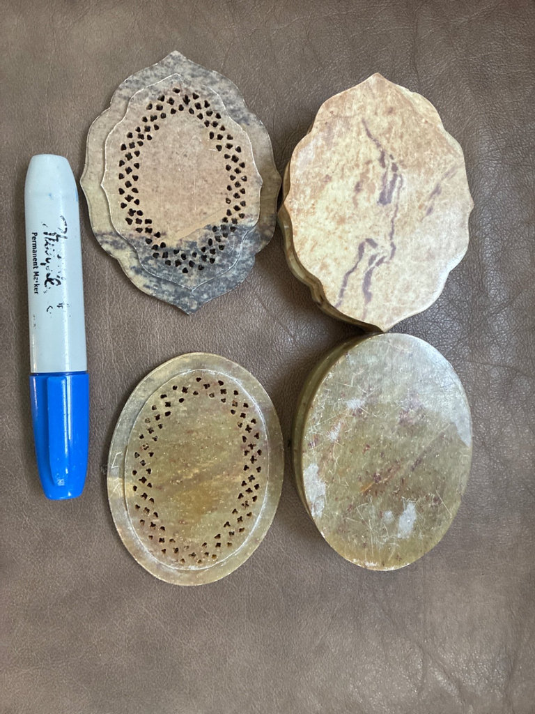 Assorted decorative wooden trinket boxes and coasters - image 5 of 6
