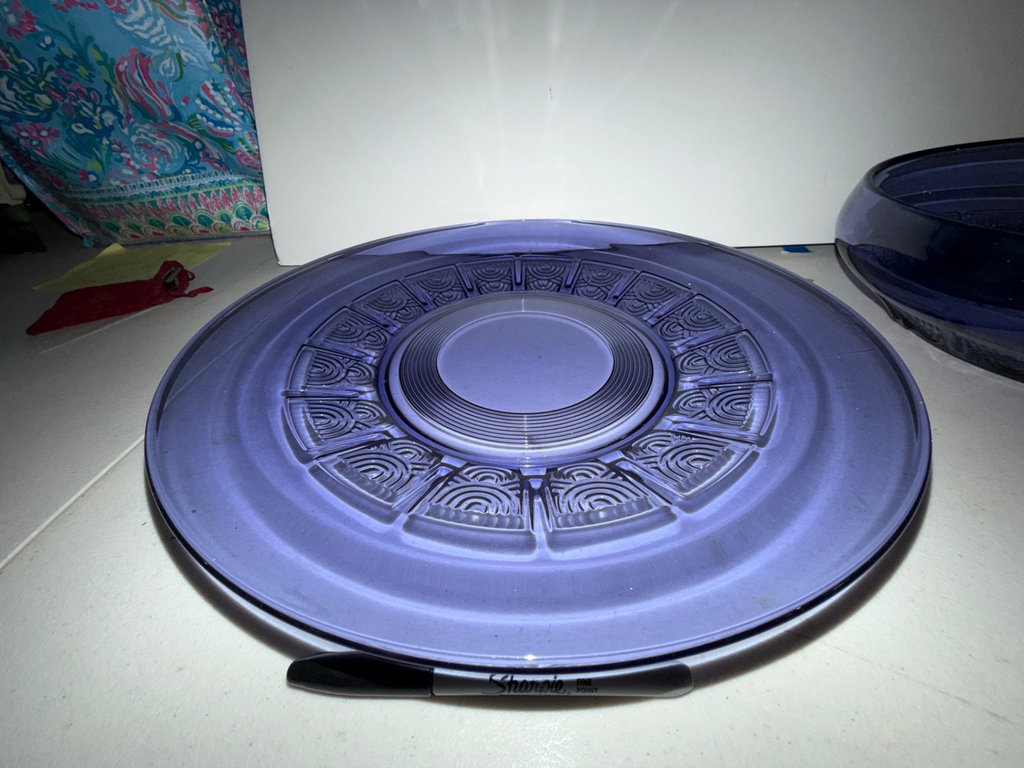 Cobalt blue Serving Platter and Bowl, More - image 7 of 8