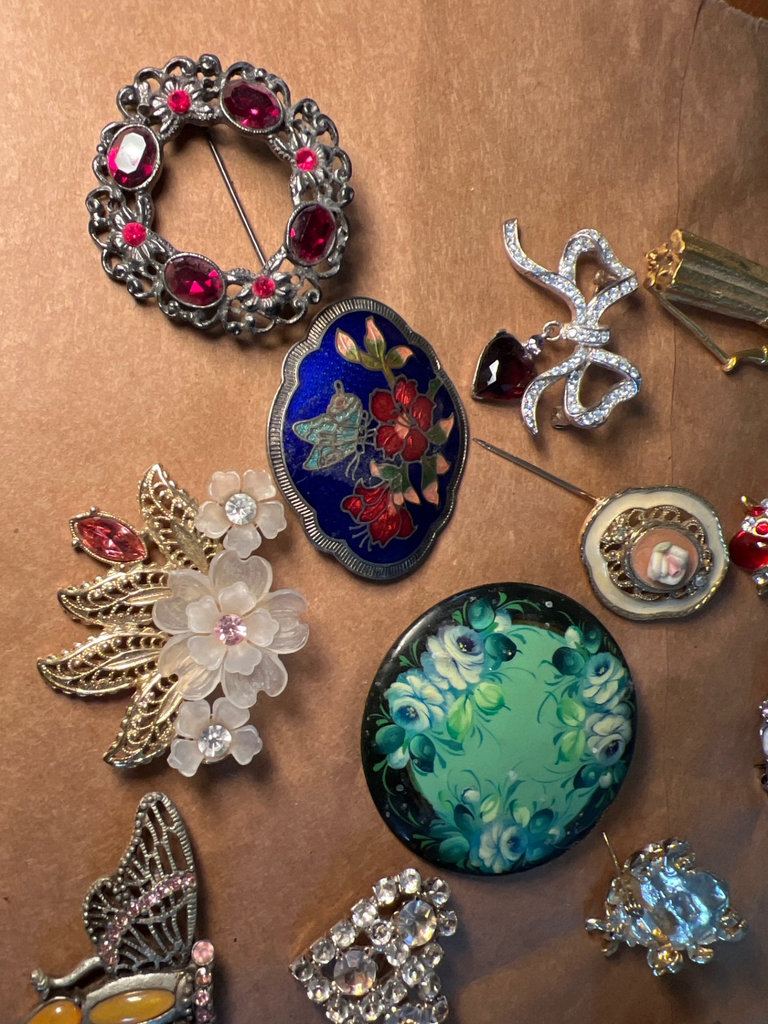Assorted vintage and modern costume jewelry - image 2 of 10