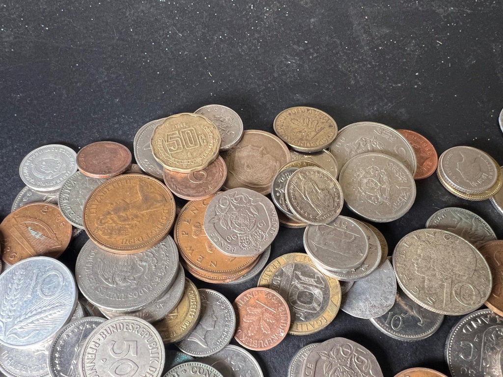Assorted international coins and currency - image 6 of 18