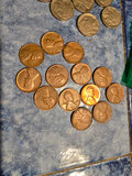 Collection of Wheat Cent US Pennies, Buffalo Nickles and 2 silver dimes - thumbnail 4 of 8