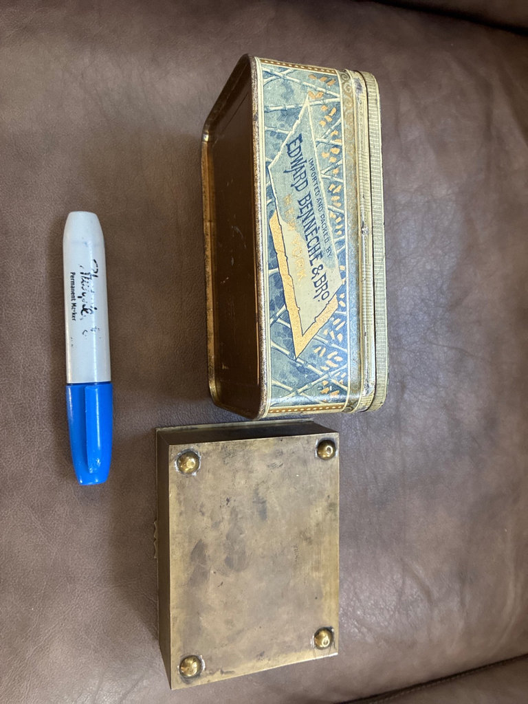 Assorted vintage trinket boxes and decorative tins - image 3 of 13