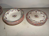 Floral china dinnerware set with plates, bowls and teacups  - thumbnail 14 of 14