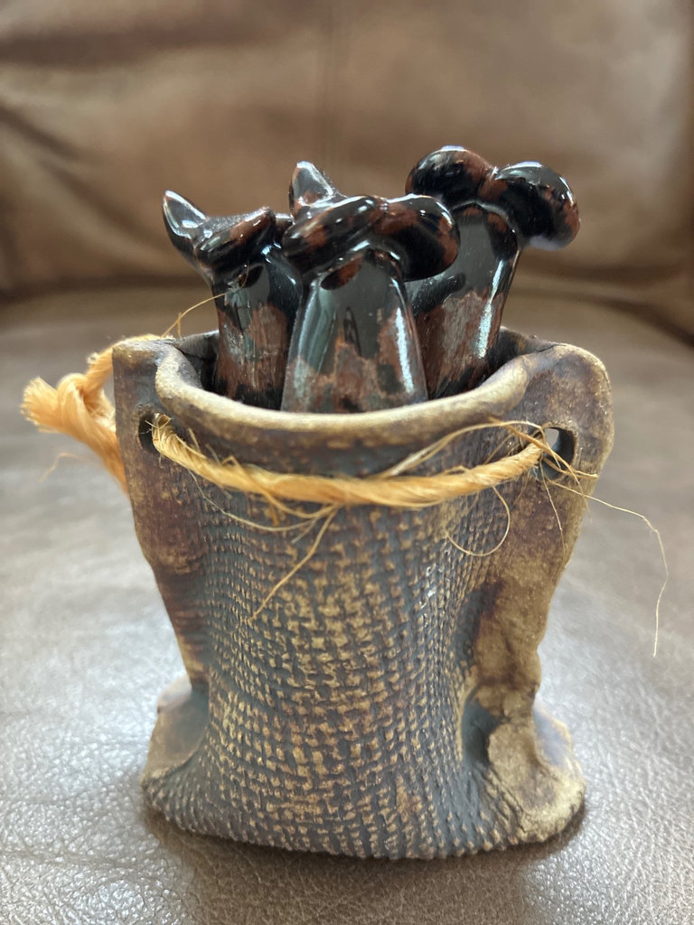 Set of decorative ceramic animal figurines - image 9 of 12