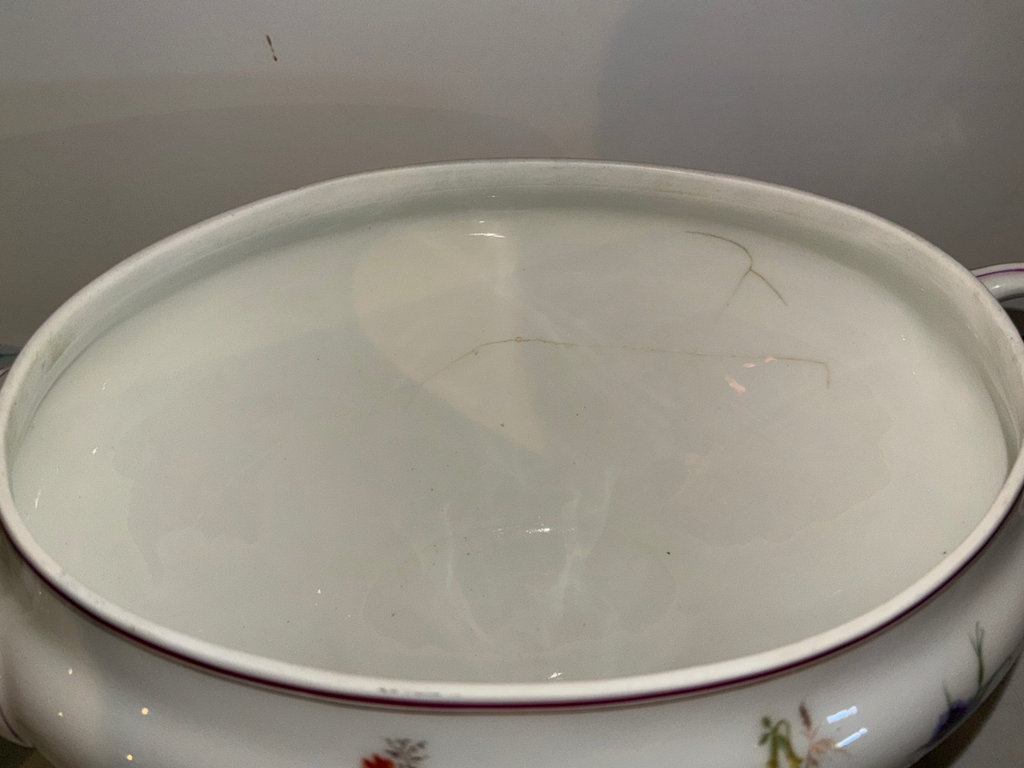 Floral porcelain tureen, Platters  - image 8 of 12