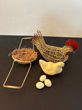Chicken-themed decorative items and glassware - thumbnail 5 of 7