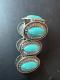 Assorted Turquoise, Beaded, and Gemstone Jewelry with Key Pendant - thumbnail 8 of 11