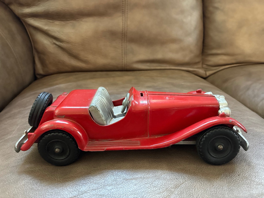 Red Hubley Kiddie Toy Roadster - image 3 of 6