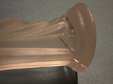 Pair of frosted white statues, Frosted Vase  - thumbnail 3 of 7