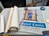 Vintage French travel posters featuring Lafayette, Paris Jardin des Tuileries, and Île-de-France châteaux - thumbnail 1 of 10