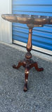 Wooden Scalloped Pedestal Side Table - thumbnail 3 of 9