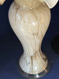 Pair of Fine Studio Art Glass Vases - Karl Schantz Style 17" Floor Vase & Murano Style 7.5" - thumbnail 3 of 14