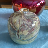 Lot of 4 Vintage Edward Roman Signed Studio Art Glass Vases Canadian Heritage - thumbnail 7 of 18