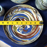 Collection of Marbled Pottery Bowls, Plate, Pitcher, and Vases - thumbnail 3 of 23