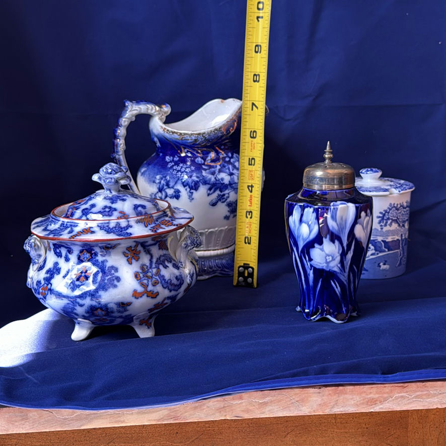 Victorian Flow Blue Porcelain - image 2 of 20